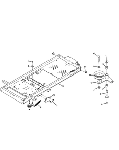 Frame Diagram and Parts List for Z-FORCE48 (17BF3AGV-17BF3AGV010)(2011) Cub Cadet Lawn Tractor